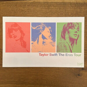 Horizontal Taylor Swift Concert Poster from The Eraa Tour in Milan
